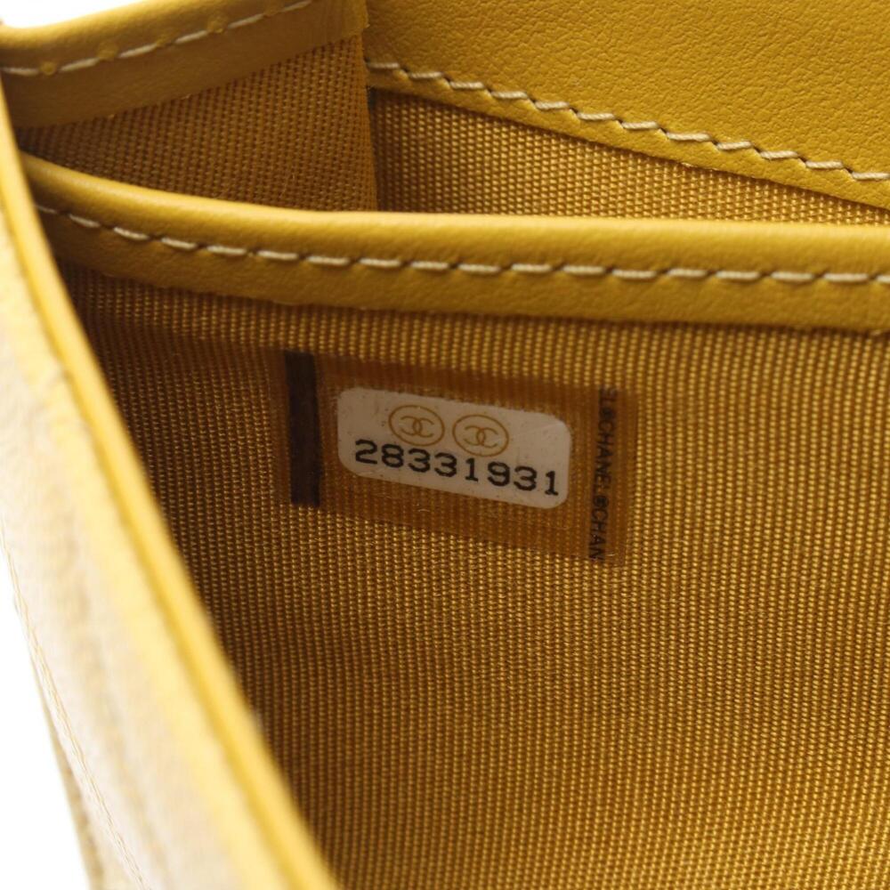 CHANEL Authentic Yellow Caviar Leather Wallet - Picture 6 of 9
